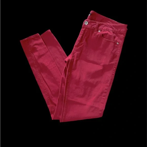 LOVESICK- Super skinny red jeans- Juniors Size 13 - Picture 2 of 11